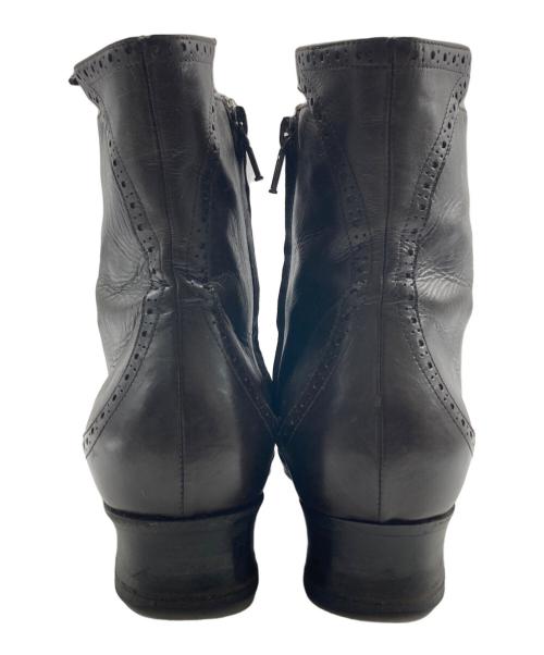 DRIES VAN NOTEN（ドリスヴァンノッテン）DRIES VAN NOTEN (ドリスヴァンノッテン) サイドジップウィングチップブーツ ブラウン サイズ:SIZE 36の古着・服飾アイテム