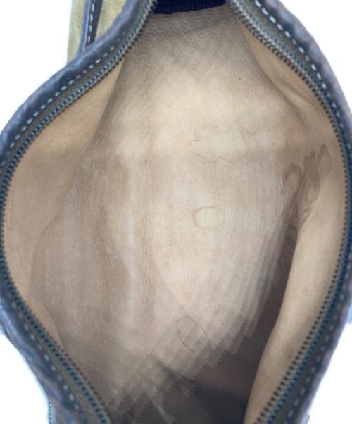 LOEWE（ロエベ）LOEWE (ロエベ) アナグラム スウェードショルダーバッグ ブラウン サイズ:下記参照の古着・服飾アイテム