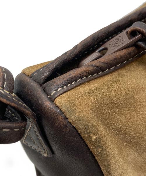 LOEWE（ロエベ）LOEWE (ロエベ) アナグラム スウェードショルダーバッグ ブラウン サイズ:下記参照の古着・服飾アイテム