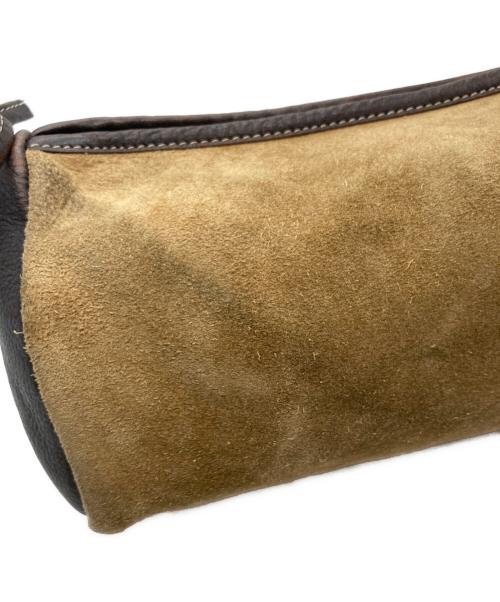 LOEWE（ロエベ）LOEWE (ロエベ) アナグラム スウェードショルダーバッグ ブラウン サイズ:下記参照の古着・服飾アイテム