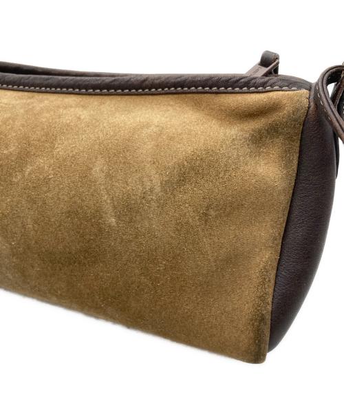 LOEWE（ロエベ）LOEWE (ロエベ) アナグラム スウェードショルダーバッグ ブラウン サイズ:下記参照の古着・服飾アイテム