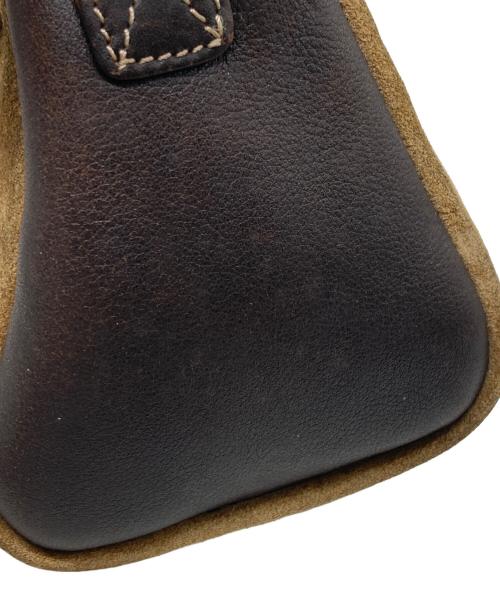 LOEWE（ロエベ）LOEWE (ロエベ) アナグラム スウェードショルダーバッグ ブラウン サイズ:下記参照の古着・服飾アイテム
