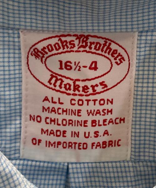 BROOKS BROTHERS（ブルックスブラザーズ）BROOKS BROTHERS (ブルックスブラザーズ) MAKERS ボタンダウンチェックシャツ ブルー サイズ:SIZE 16 1/2-4の古着・服飾アイテム