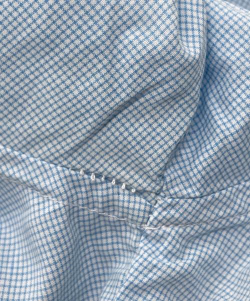 BROOKS BROTHERS（ブルックスブラザーズ）BROOKS BROTHERS (ブルックスブラザーズ) MAKERS ボタンダウンチェックシャツ ブルー サイズ:SIZE 16 1/2-4の古着・服飾アイテム