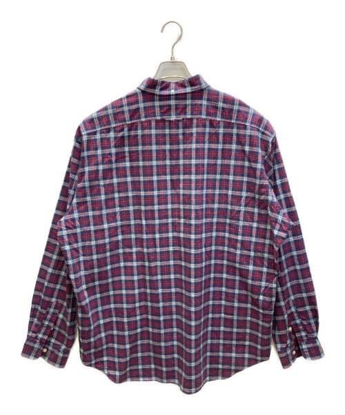 RALPH LAUREN（ラルフローレン）RALPH LAUREN (ラルフローレン) ボタンダウンチェックシャツ レッド×ネイビー サイズ:SIZE XXLの古着・服飾アイテム
