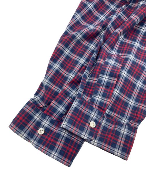 RALPH LAUREN（ラルフローレン）RALPH LAUREN (ラルフローレン) ボタンダウンチェックシャツ レッド×ネイビー サイズ:SIZE XXLの古着・服飾アイテム