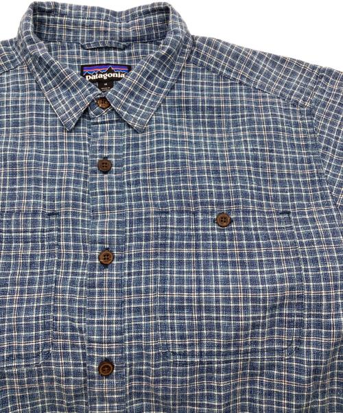 Patagonia（パタゴニア）Patagonia (パタゴニア) BACK STEP SHIRT ブルー サイズ:SIZE Mの古着・服飾アイテム