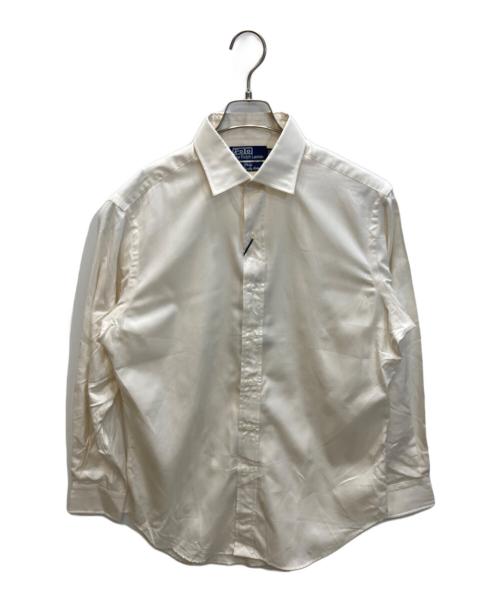 POLO RALPH LAUREN（ポロ・ラルフローレン）POLO RALPH LAUREN (ポロ・ラルフローレン) ヘリンボーンコットンシャツ ホワイト サイズ:39-82の古着・服飾アイテム