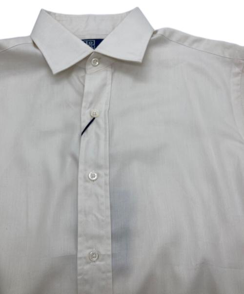 POLO RALPH LAUREN（ポロ・ラルフローレン）POLO RALPH LAUREN (ポロ・ラルフローレン) ヘリンボーンコットンシャツ ホワイト サイズ:39-82の古着・服飾アイテム