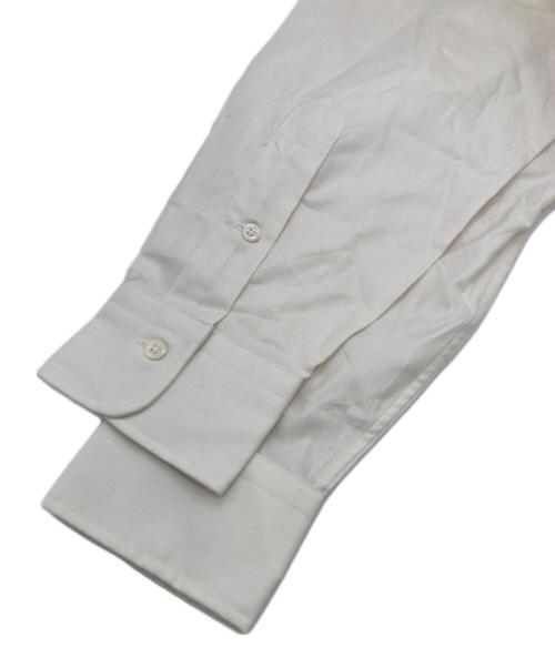 POLO RALPH LAUREN（ポロ・ラルフローレン）POLO RALPH LAUREN (ポロ・ラルフローレン) ヘリンボーンコットンシャツ ホワイト サイズ:39-82の古着・服飾アイテム