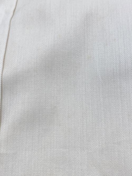POLO RALPH LAUREN（ポロ・ラルフローレン）POLO RALPH LAUREN (ポロ・ラルフローレン) ヘリンボーンコットンシャツ ホワイト サイズ:39-82の古着・服飾アイテム