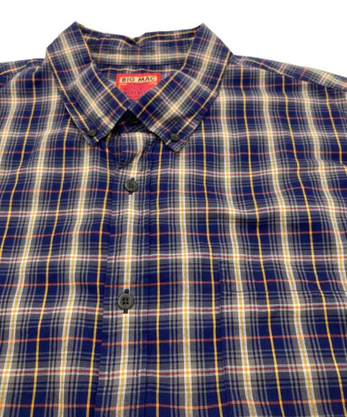 big mac（ビッグマック）big mac (ビッグマック) 半袖チェックシャツ ネイビー サイズ:XLの古着・服飾アイテム