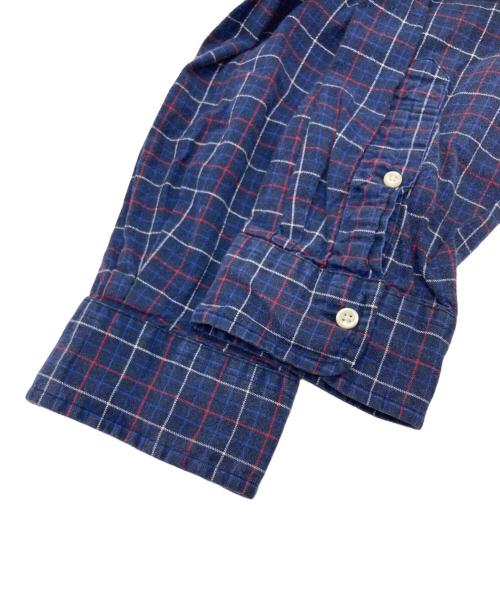 POLO RALPH LAUREN（ポロ・ラルフローレン）POLO RALPH LAUREN (ポロ・ラルフローレン) ボタンダウンチェックシャツ ネイビー サイズ:SIZE XLの古着・服飾アイテム
