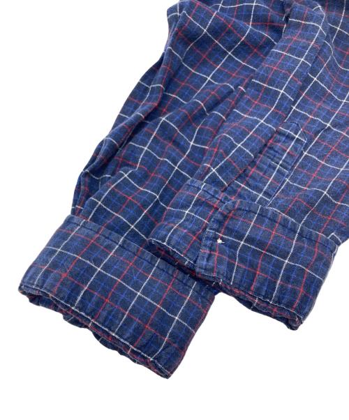 POLO RALPH LAUREN（ポロ・ラルフローレン）POLO RALPH LAUREN (ポロ・ラルフローレン) ボタンダウンチェックシャツ ネイビー サイズ:SIZE XLの古着・服飾アイテム