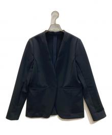 SOEJU（ソージュ）の古着「ストレッチファインノーカラージャケット」｜ブラック