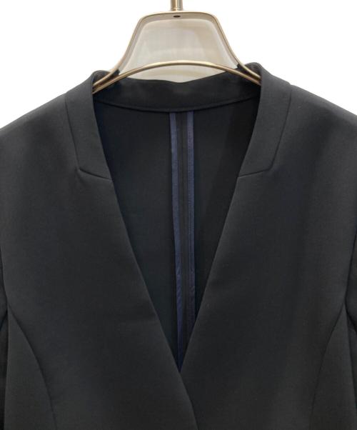 SOEJU（ソージュ）SOEJU (ソージュ) ストレッチファインノーカラージャケット ブラック サイズ:Sの古着・服飾アイテム