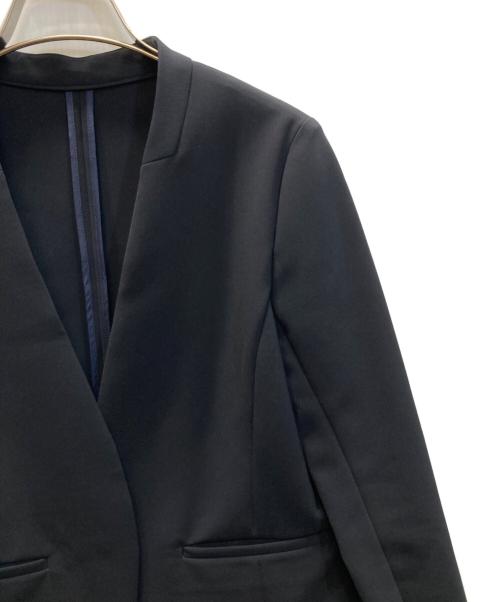 SOEJU（ソージュ）SOEJU (ソージュ) ストレッチファインノーカラージャケット ブラック サイズ:Sの古着・服飾アイテム