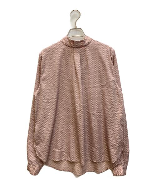 SOEJU（ソージュ）SOEJU (ソージュ) チェーン柄ボウタイブラウス ピンク サイズ:SIZE Mの古着・服飾アイテム