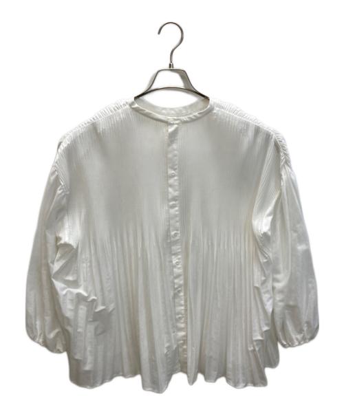 BEARDSLEY（ビアズリー）BEARDSLEY (ビアズリー) プリーツブラウス ホワイト サイズ:下記参照の古着・服飾アイテム