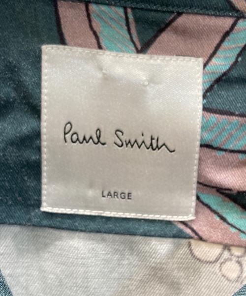 PAUL SMITH（ポールスミス）Paul Smith (ポールスミス) ラビットバンダナプリントシャツ グリーン サイズ:SIZE Lの古着・服飾アイテム