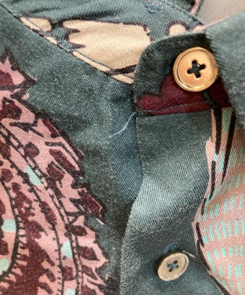 PAUL SMITH（ポールスミス）Paul Smith (ポールスミス) ラビットバンダナプリントシャツ グリーン サイズ:SIZE Lの古着・服飾アイテム