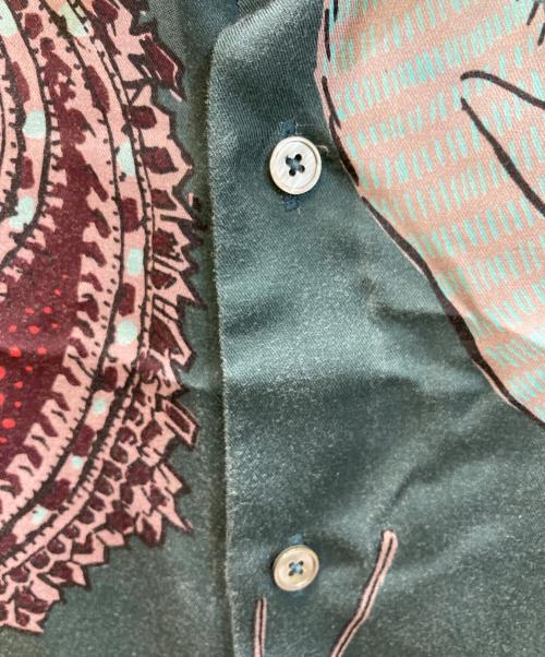 PAUL SMITH（ポールスミス）Paul Smith (ポールスミス) ラビットバンダナプリントシャツ グリーン サイズ:SIZE Lの古着・服飾アイテム