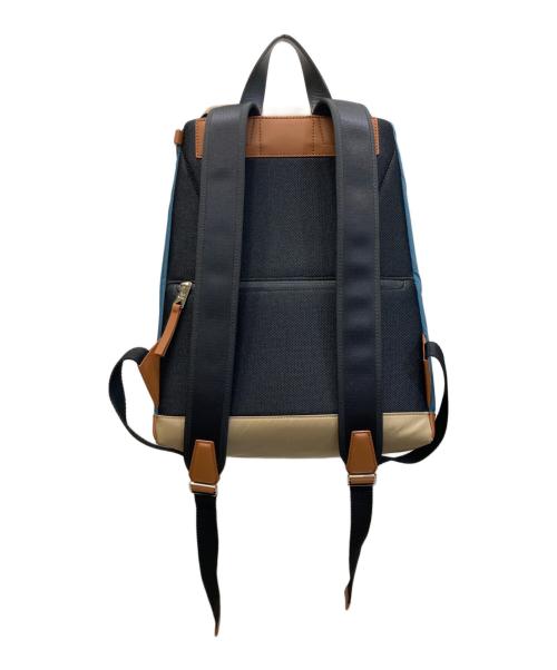 PAUL SMITH（ポールスミス）PAUL SMITH (ポールスミス) カラーブロッキングリュック ブルー×ベージュ サイズ:下記参照の古着・服飾アイテム