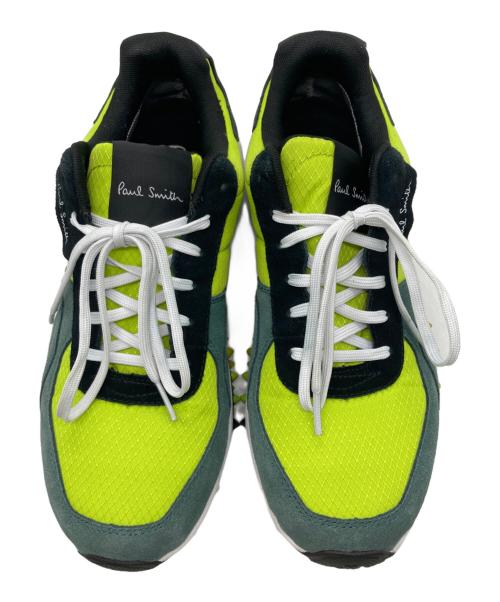 PAUL SMITH（ポールスミス）Paul Smith (ポールスミス) GASPAR メッシュスニーカー グリーン サイズ:SIZE UK 8の古着・服飾アイテム