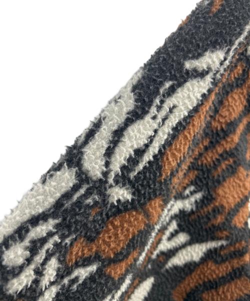 stussy（ステューシー）stussy (ステューシー) Tree Bark Fleece JKT ブラウン×グレー サイズ:XLの古着・服飾アイテム