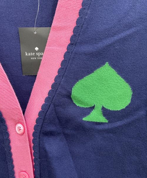 Kate Spade（ケイトスペード）Kate Spade (ケイトスペード) ニットカーディガン ネイビー サイズ:XS 未使用品の古着・服飾アイテム