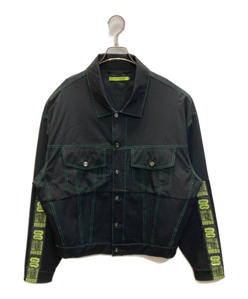 T.C.R BY TOUCHER（ティー.シー.アール バイ トゥシェ）T.C.R BY TOUCHER (ティー.シー.アール バイ トゥシェ) T.C.R EQUIPMENT TRUCKER JACKET V2 ブラック サイズ:SIZE 2の古着・服飾アイテム