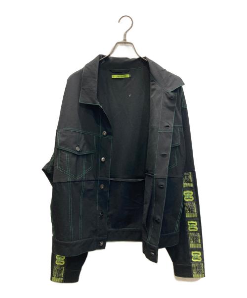 T.C.R BY TOUCHER（ティー.シー.アール バイ トゥシェ）T.C.R BY TOUCHER (ティー.シー.アール バイ トゥシェ) T.C.R EQUIPMENT TRUCKER JACKET V2 ブラック サイズ:SIZE 2の古着・服飾アイテム