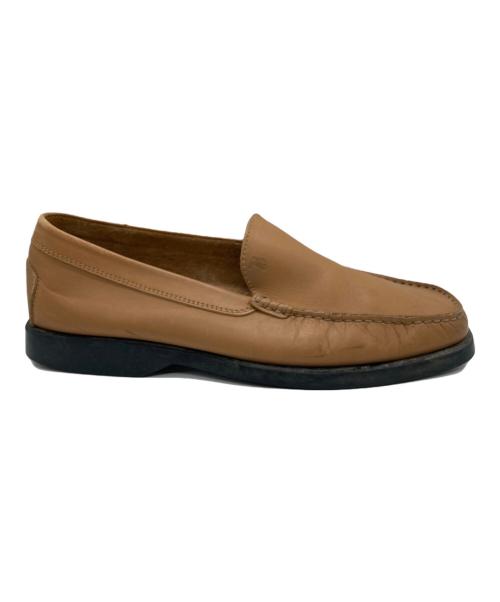 TOD'S（トッズ）TOD'S (トッズ) スクエアトゥローファー ベージュ サイズ:7の古着・服飾アイテム
