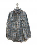 big macビッグマック）の古着「80s チェックシャツ」｜ブルー×グリーン