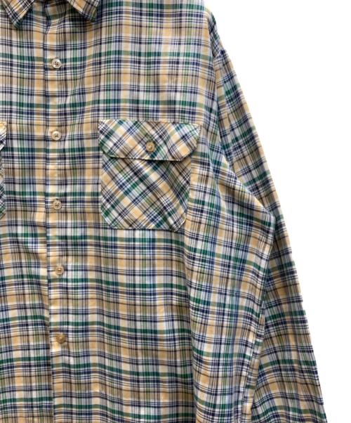 big mac（ビッグマック）big mac (ビッグマック) 80s チェックシャツ ブルー×グリーン サイズ:表記無しの古着・服飾アイテム