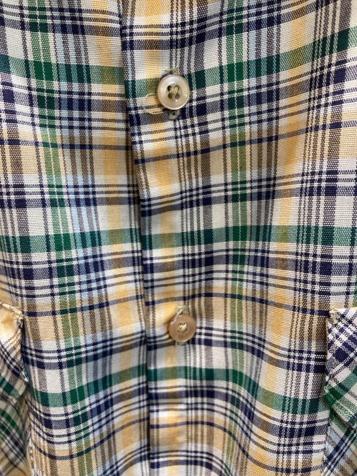 big mac（ビッグマック）big mac (ビッグマック) 80s チェックシャツ ブルー×グリーン サイズ:表記無しの古着・服飾アイテム