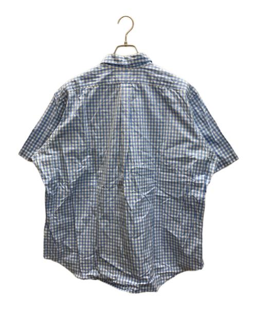 RALPH LAUREN（ラルフローレン）RALPH LAUREN (ラルフローレン) 半袖BDギンガムチェックシャツ ブルー×ホワイト サイズ:XXLの古着・服飾アイテム