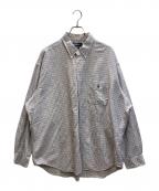 RALPH LAURENラルフローレン）の古着「BIG SHIRT BDチェックシャツ」｜ホワイト×パープル