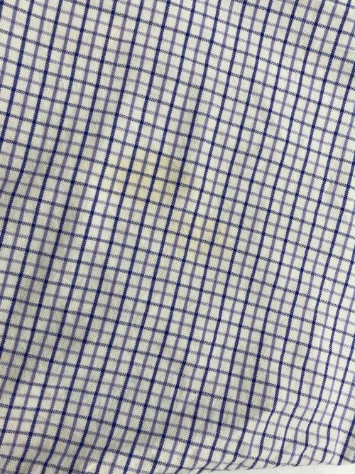 RALPH LAUREN（ラルフローレン）RALPH LAUREN (ラルフローレン) BIG SHIRT BDチェックシャツ ホワイト×パープル サイズ:XXLの古着・服飾アイテム