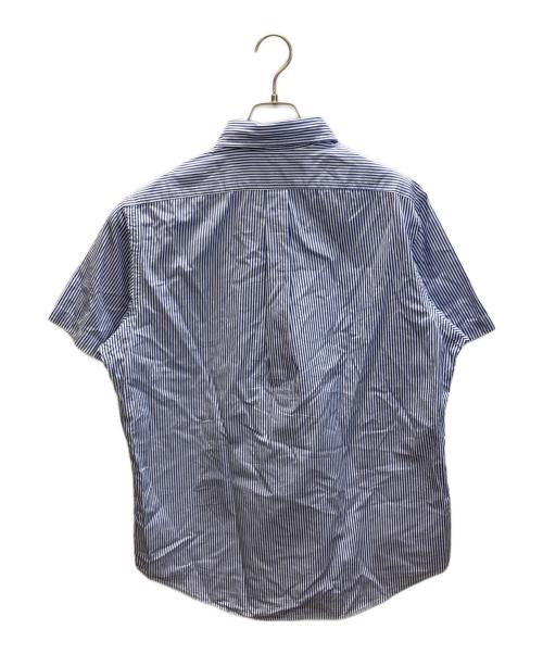RALPH LAUREN（ラルフローレン）RALPH LAUREN (ラルフローレン) 半袖BDストライプシャツ ブルー×ホワイト サイズ:Lの古着・服飾アイテム