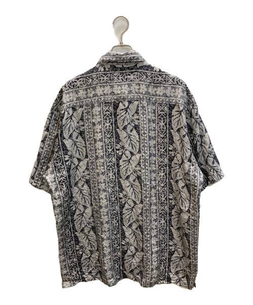 KAHALA（カハラ）KAHALA (カハラ) シルクシャツ グレー×ブラック サイズ:XLの古着・服飾アイテム