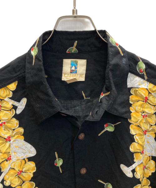 KAHALA（カハラ）KAHALA (カハラ) レーヨンシャツ ブラック サイズ:XLの古着・服飾アイテム