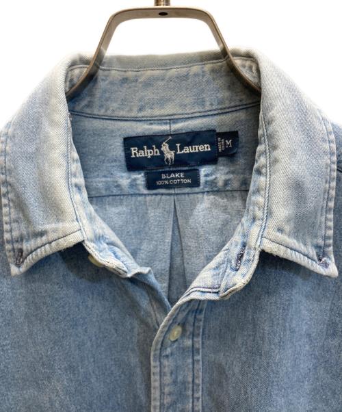 RALPH LAUREN（ラルフローレン）RALPH LAUREN (ラルフローレン) BLAKE デニムシャツ インディゴ サイズ:Mの古着・服飾アイテム