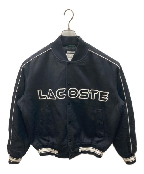 LACOSTE（ラコステ）LACOSTE (ラコステ) コットンツイルバーシティジャケット ブラック サイズ:Mの古着・服飾アイテム