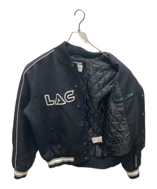 LACOSTE（ラコステ）LACOSTE (ラコステ) コットンツイルバーシティジャケット ブラック サイズ:Mの古着・服飾アイテム
