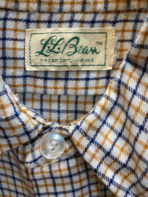 L.L.Bean（エルエルビーン）L.L.Bean (エルエルビーン) チェックシャツ ベージュ サイズ:表記無しの古着・服飾アイテム
