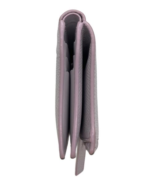 Maison Margiela（メゾンマルジェラ）Maison Margiela (メゾンマルジェラ) 4ステッチ フリップフラップウォレット パープル サイズ:下記参照の古着・服飾アイテム