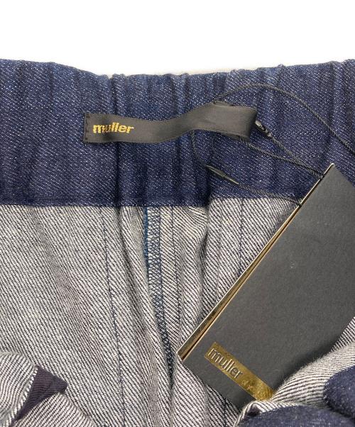 muller of yoshiokubo（ミュラーオブヨシオクボ）muller of yoshiokubo (ミュラーオブヨシオクボ) Circle belt pants denim インディゴ サイズ:M 未使用品の古着・服飾アイテム