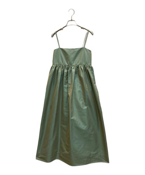 UNITED ARROWS（ユナイテッドアローズ）UNITED ARROWS (ユナイテッドアローズ) タフタキャミワンピース グリーン サイズ:Mの古着・服飾アイテム