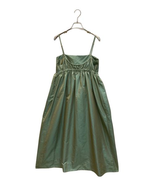UNITED ARROWS（ユナイテッドアローズ）UNITED ARROWS (ユナイテッドアローズ) タフタキャミワンピース グリーン サイズ:Mの古着・服飾アイテム